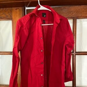 JF J Ferrar Dress Shirt (Red)